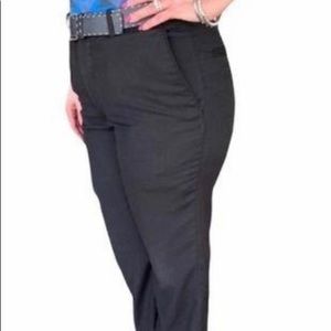 Giorgio Armani Straight Leg Cotton Twill Mid Rise